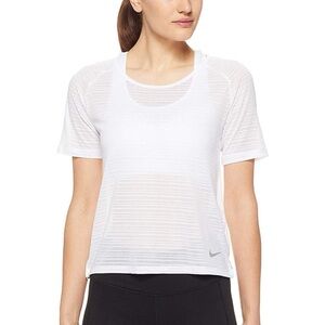 Nike White Boxy Short Sleeve Tee